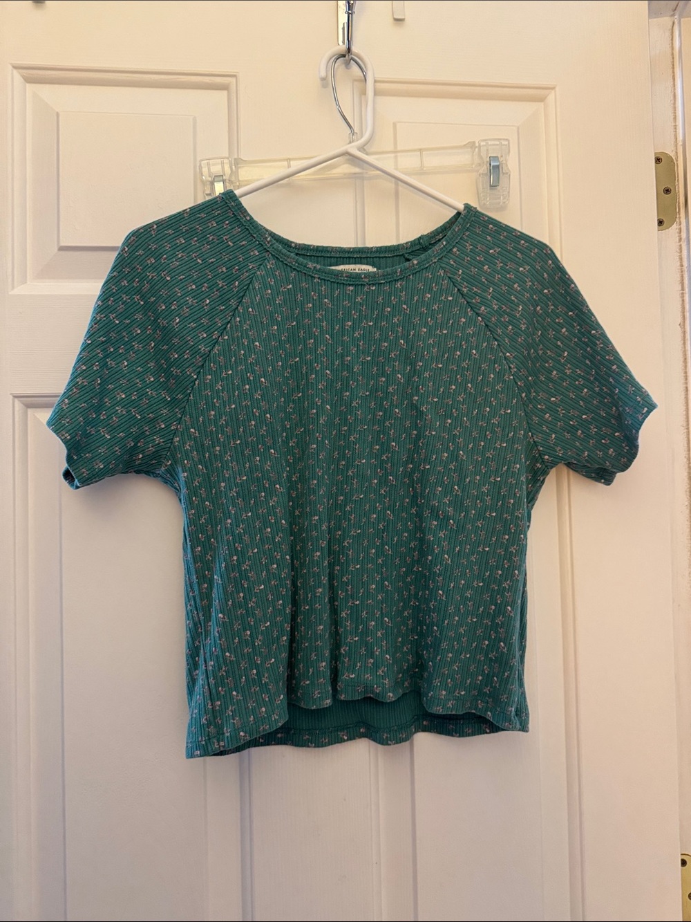 American Eagle Outfitters Greeb Short Sleeve Ribbed Tee